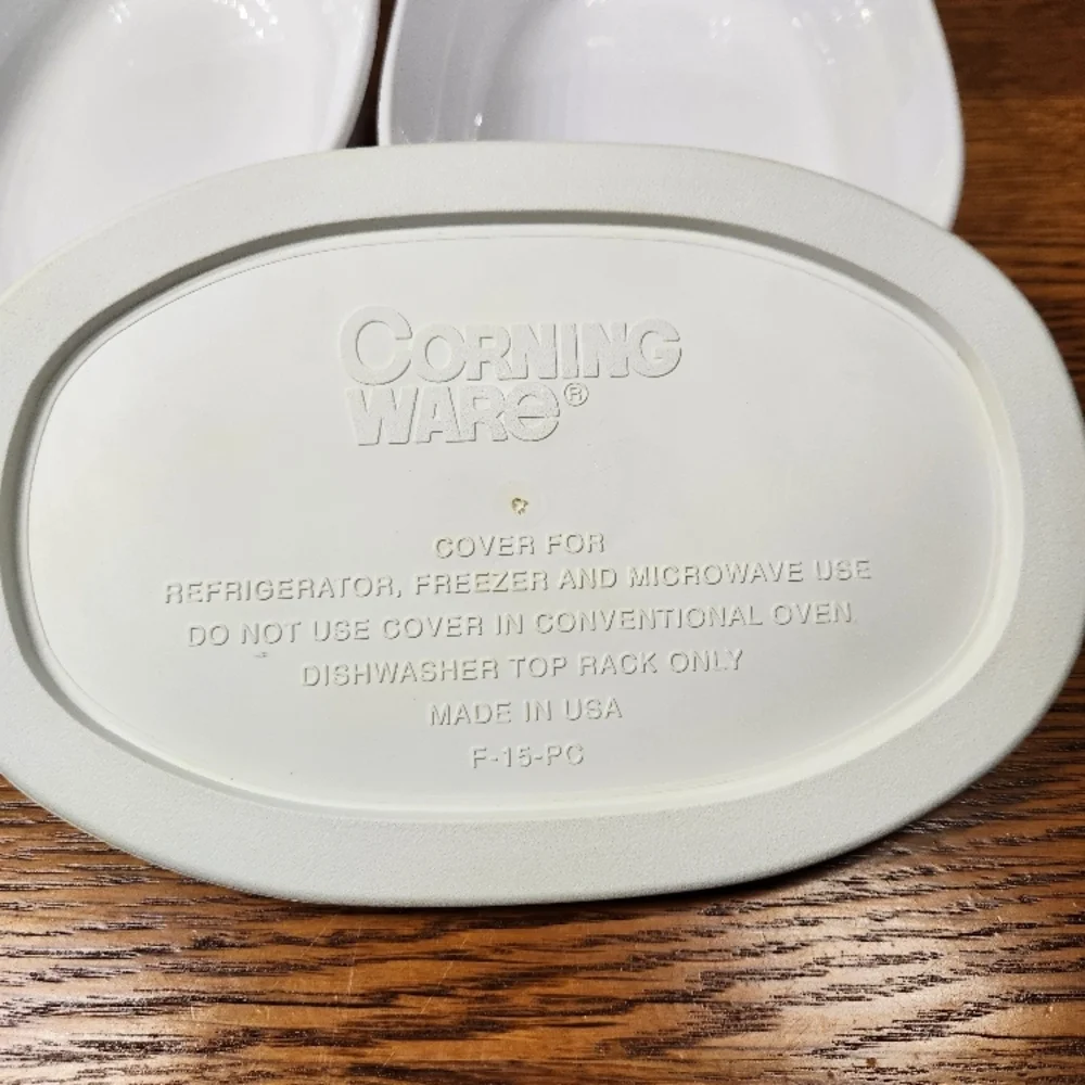Corningware French White Casserole set of 2
